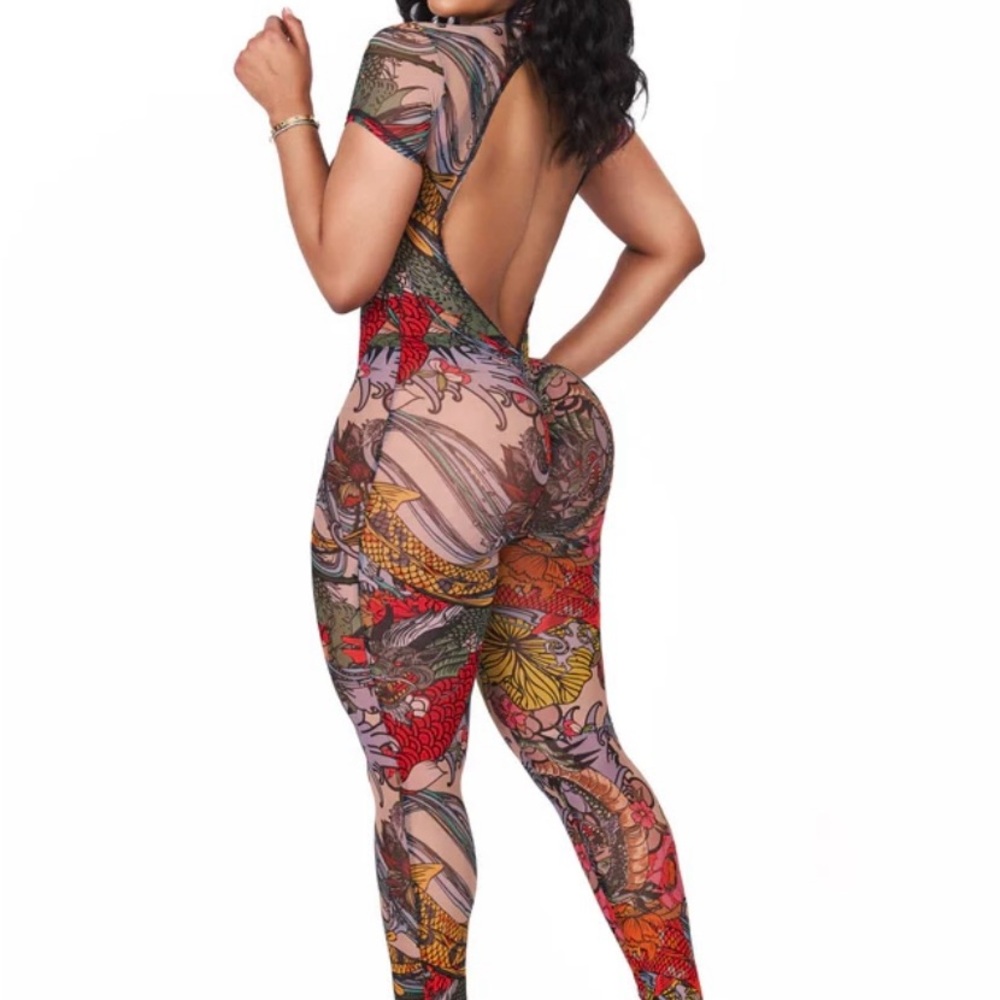 Brand New* J. Lorraine open back bodysuit Size: M - Picture 3 of 4